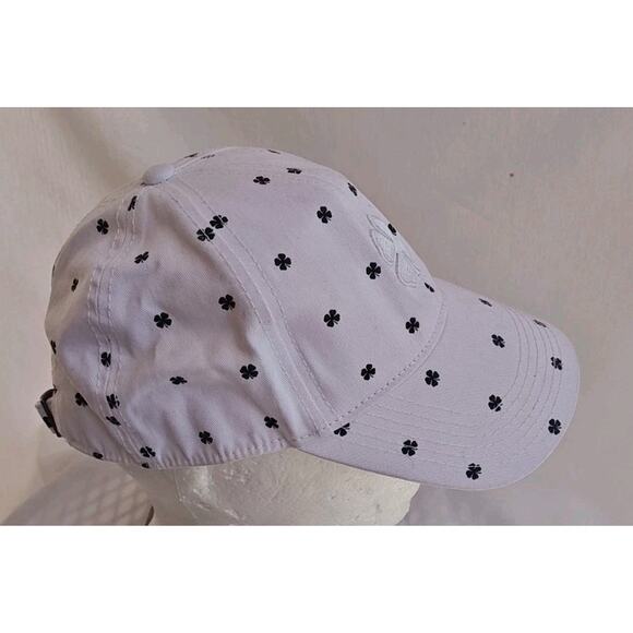 Black Clover White black Cover Hat Womens One Size Adjustable Embroidered Logo - Picture 4 of 7